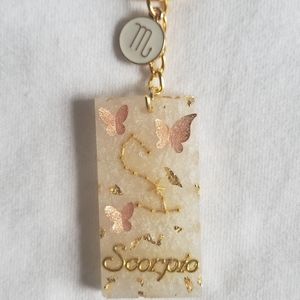 Scorpio Zodiac Horoscope Keychain